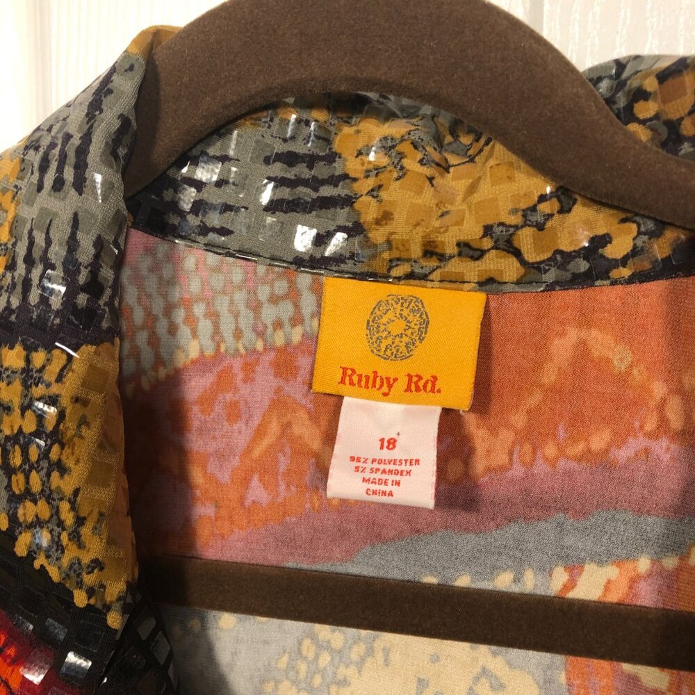 Ruby Road Jacket, Full Front Zip, Shimmer, Colorf… - image 5